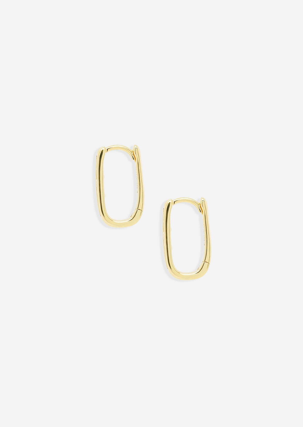 Diamond Oval Lock Hoop | Single