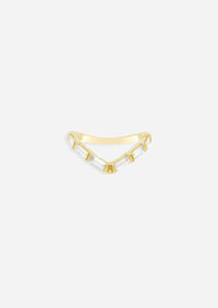 Baguette V Ring