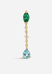 Blue Tear Earring
