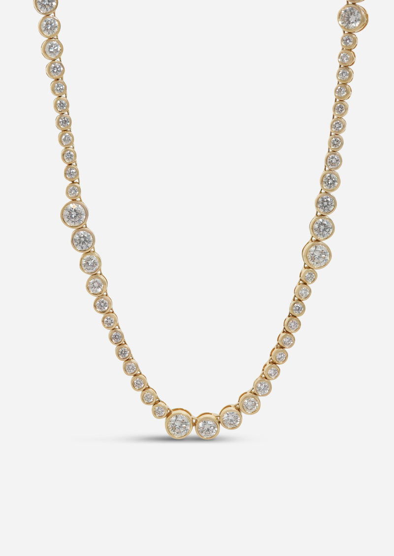 Bubble Eternity Tennis Necklace