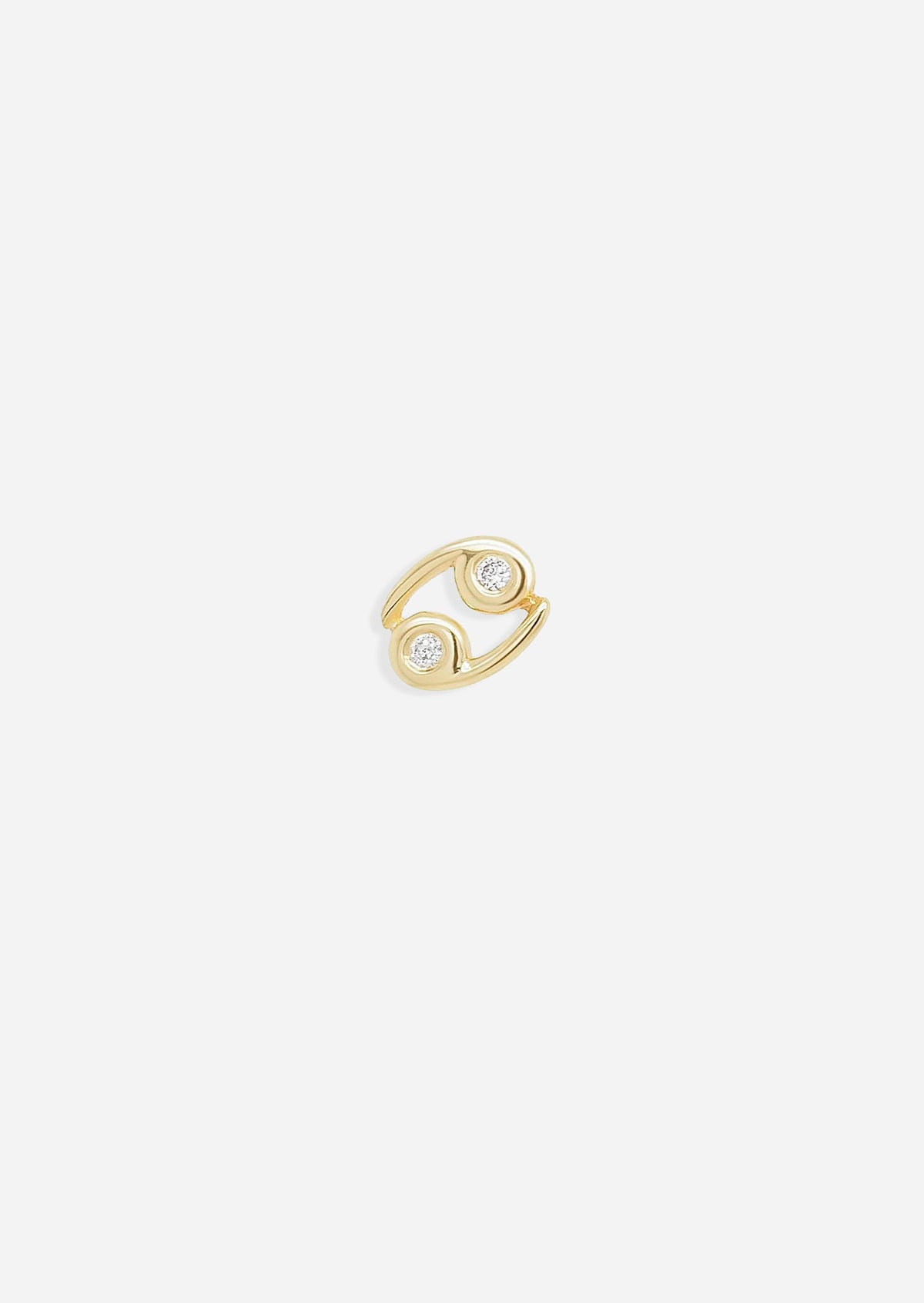 Cancer Threaded Flat Back Earring