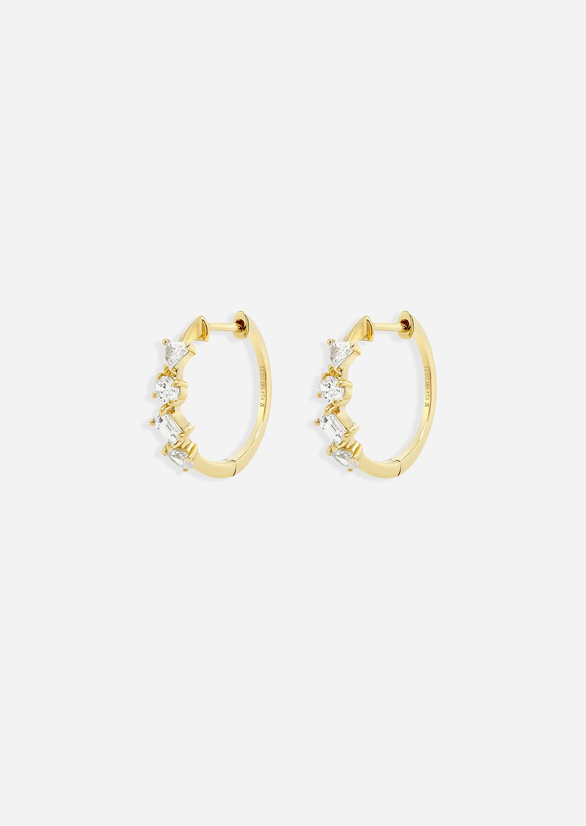 Confetti Diamond Hoop | Single