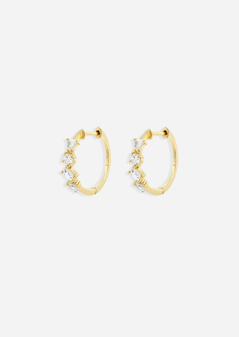 Confetti Diamond Hoop | Single