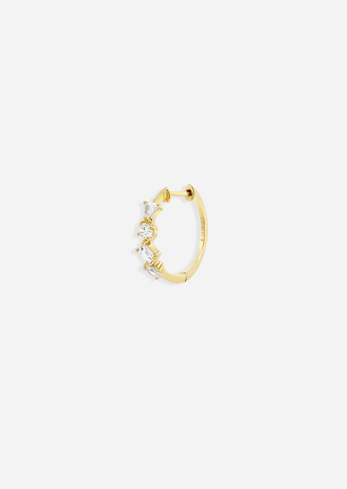 Confetti Diamond Hoop | Single