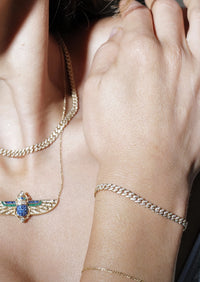 Diamond Curb Chain Bracelet