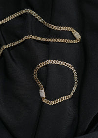 Diamond Curb Chain Bracelet