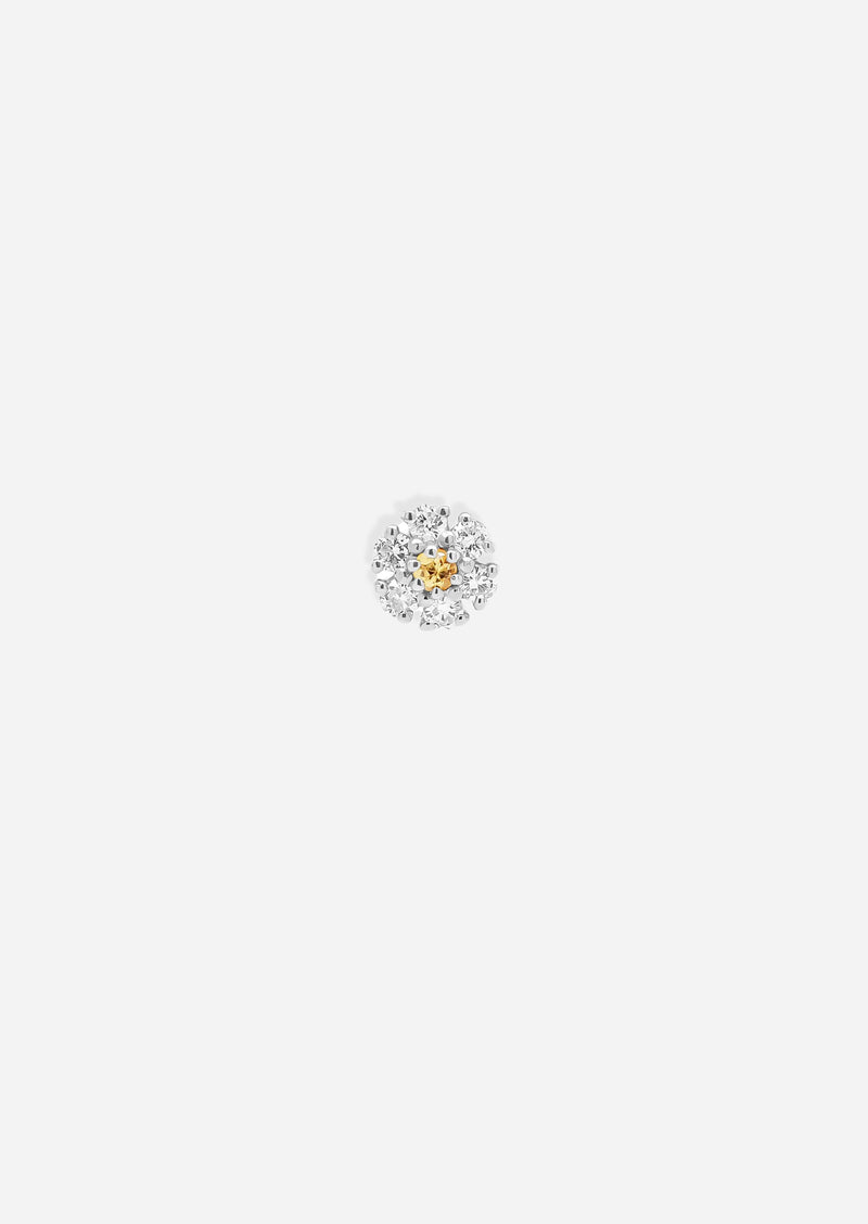 Daisy Threaded Flat Back Earring | Single
