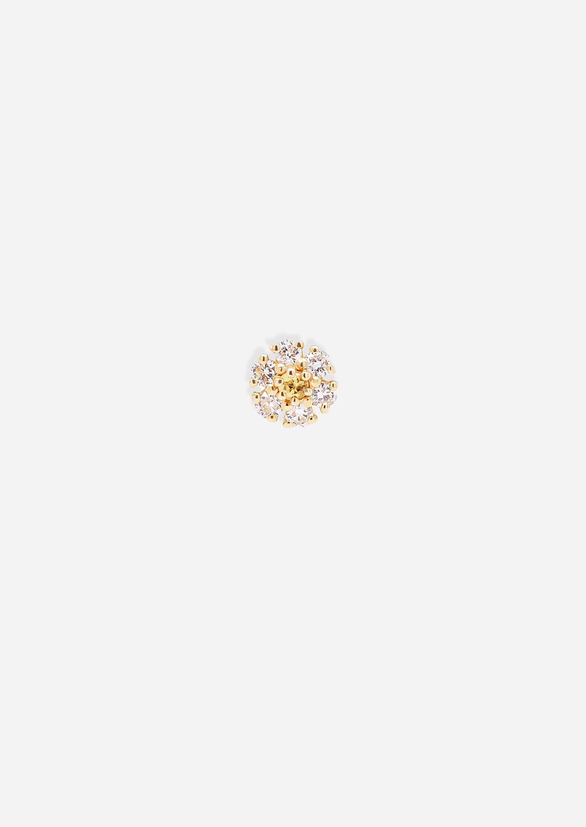 Daisy Threaded Flat Back Earring | Single