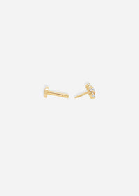 Daisy Threaded Flat Back Earring | Single