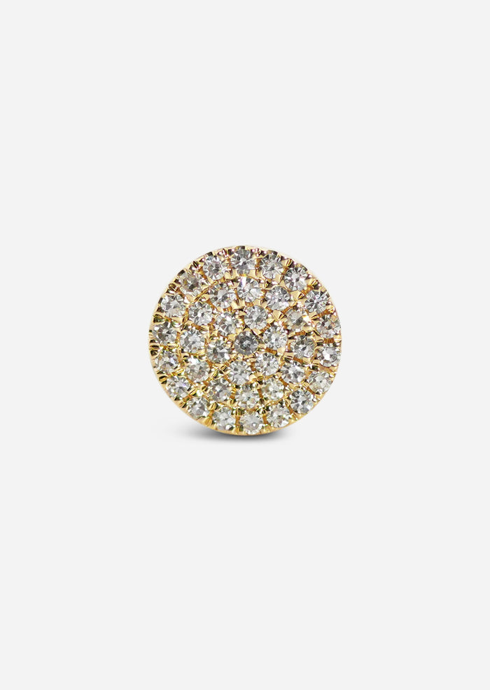 Diamond Disc Earring | Single