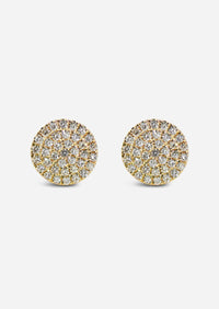 Diamond Disc Earring | Single