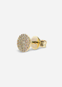 Diamond Disc Earring | Single