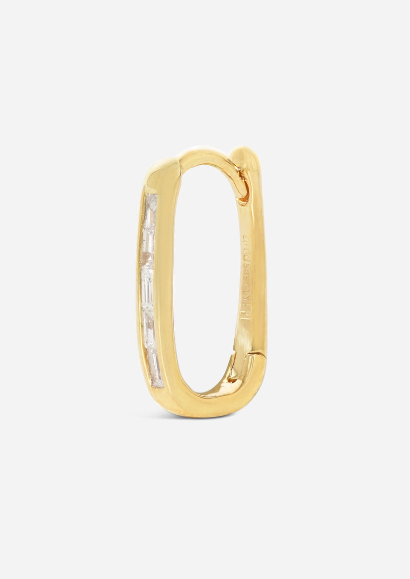 Diamond Oval Lock Hoop