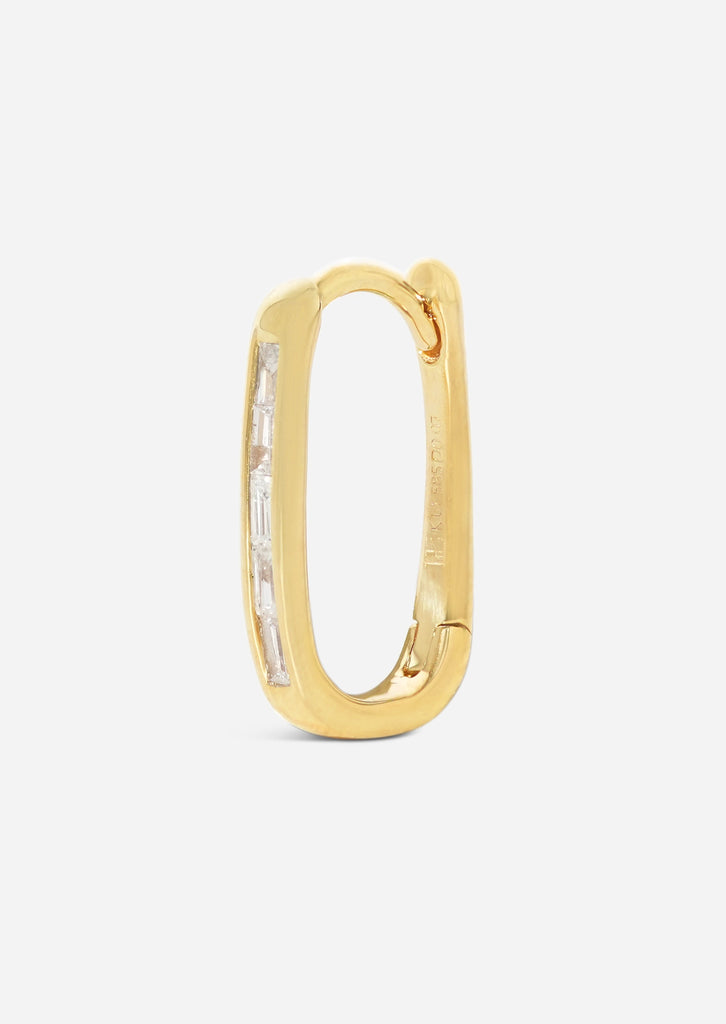 Diamond Oval Lock Hoop