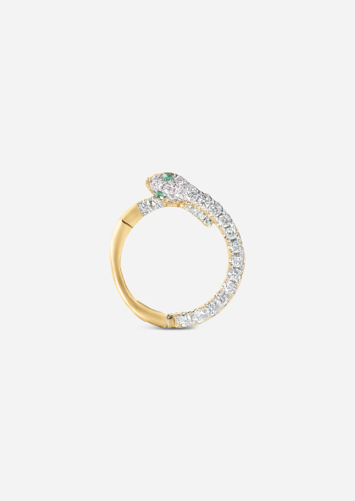 Diamond Snake Daith Lock Hoop