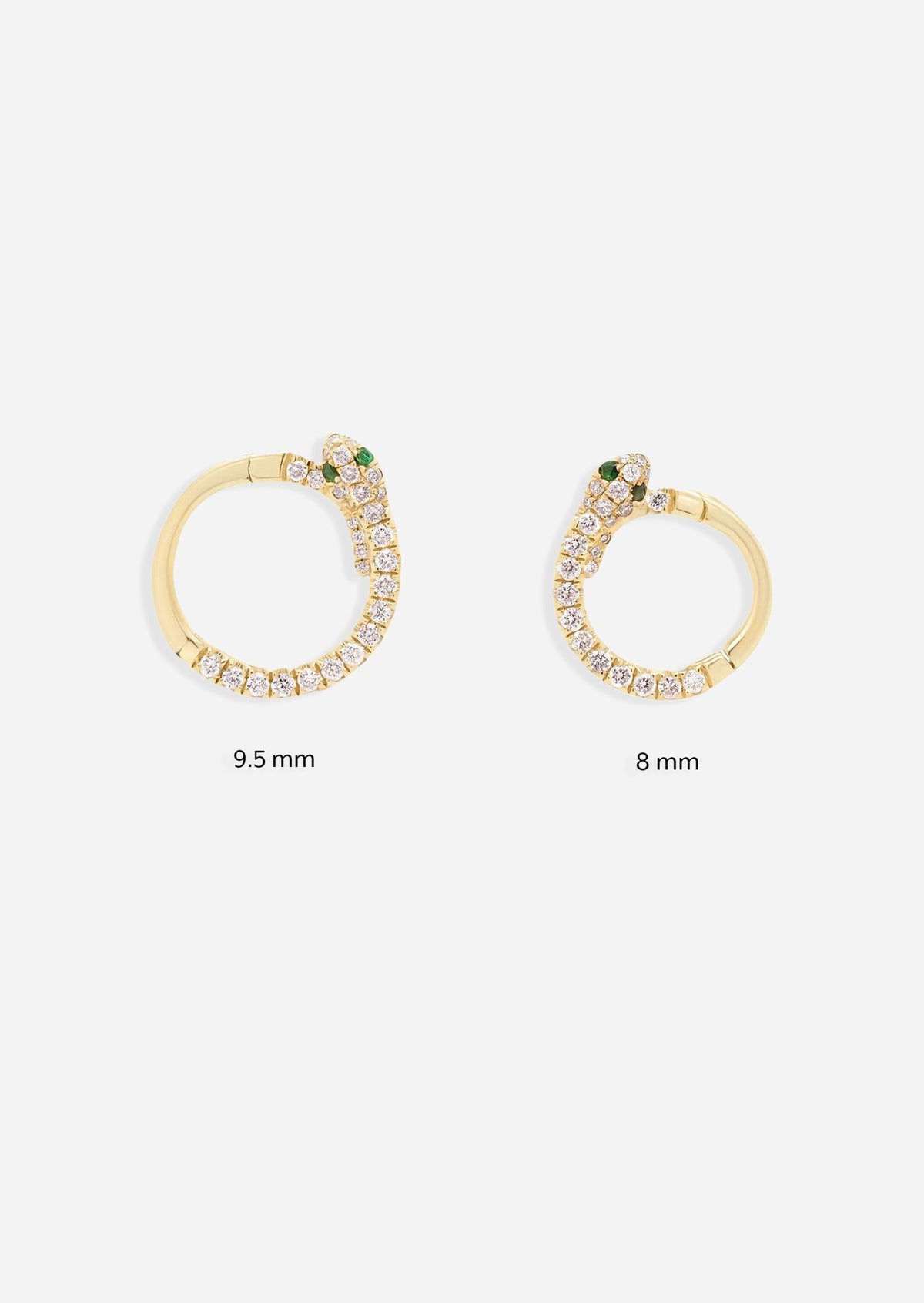 Diamond Snake Daith Lock Hoop | Single