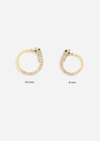 Diamond Snake Daith Lock Hoop | Single