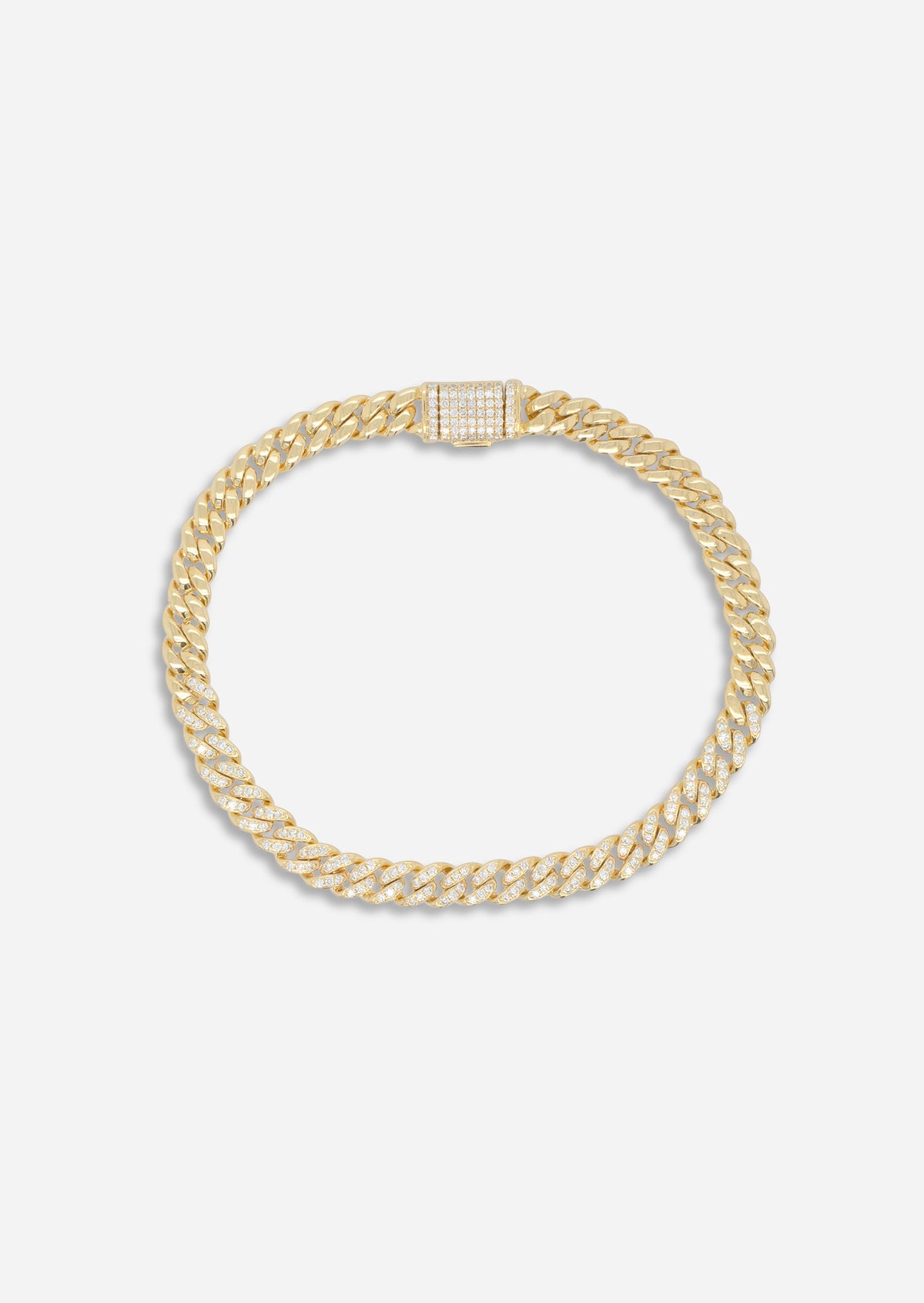 Diamond Curb Chain Bracelet