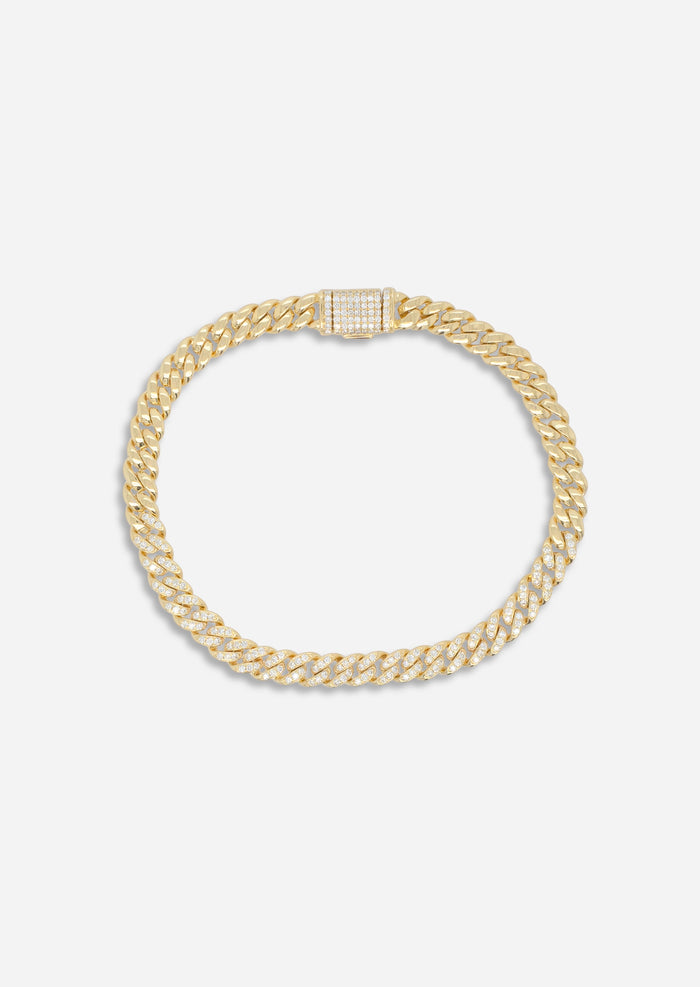 Diamond Curb Chain Bracelet