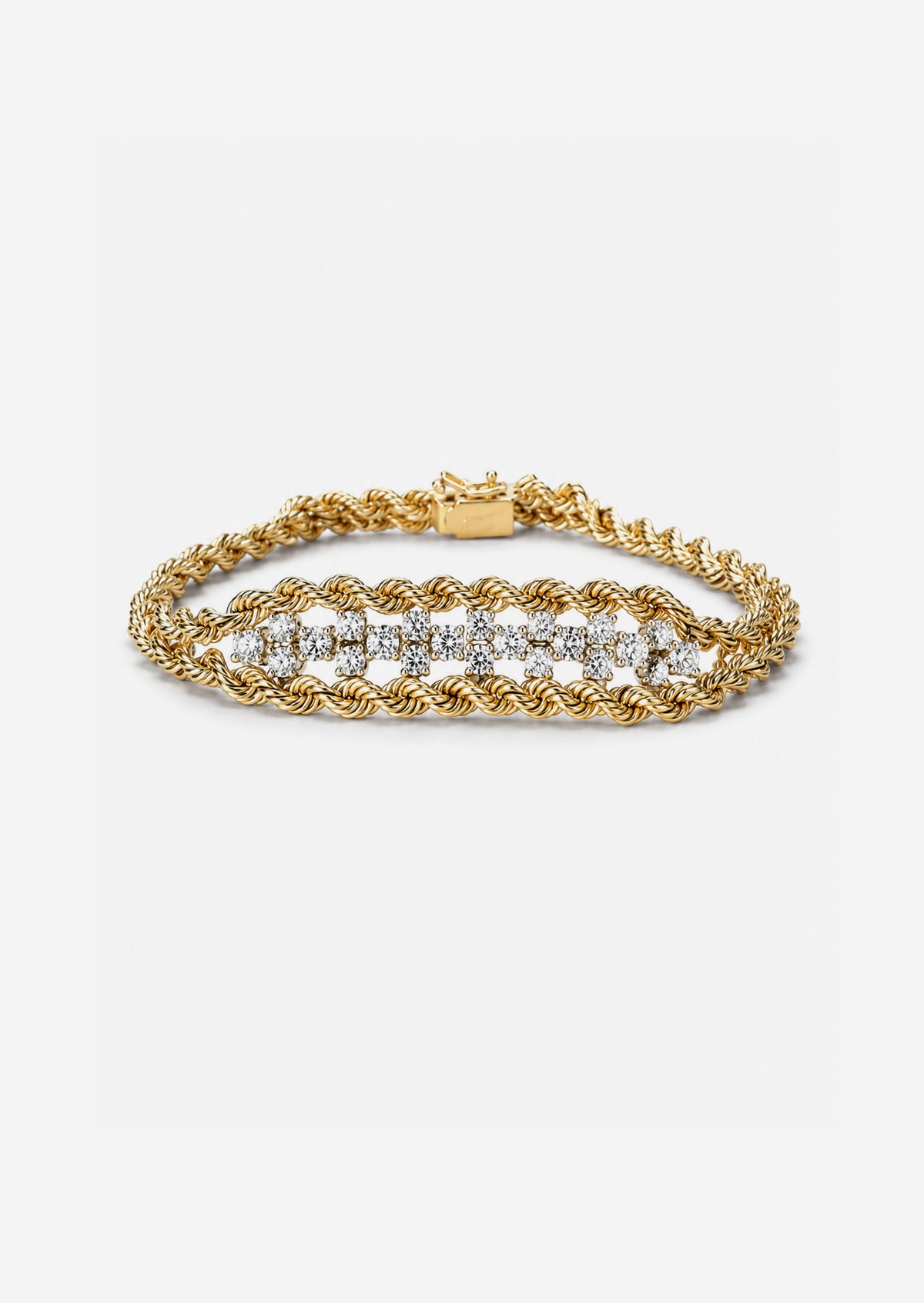 Diamond Rope ID Bracelet
