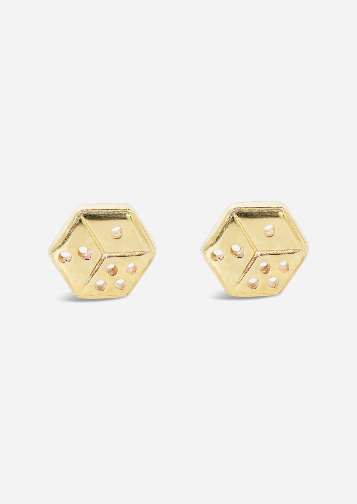 Fortuna Threaded Flat Back Earring | Single