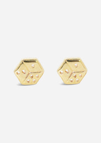 Fortuna Threaded Flat Back Earring | Single