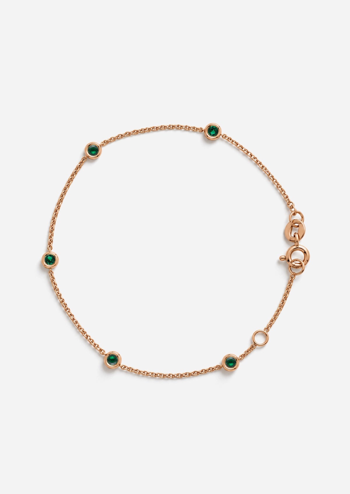 Sacred 5 Emerald Station Bracelet
