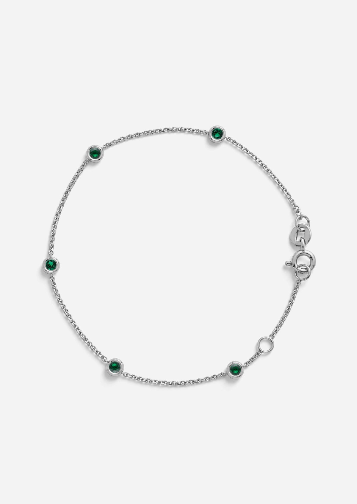 Sacred 5 Emerald Station Bracelet