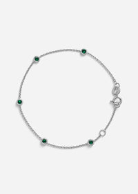 Sacred 5 Emerald Station Bracelet