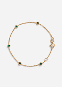 Sacred 5 Emerald Station Bracelet