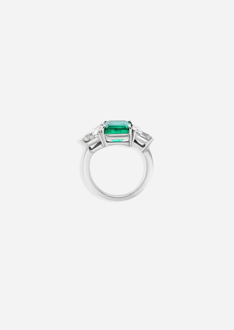 Emerald Trilogy Ring