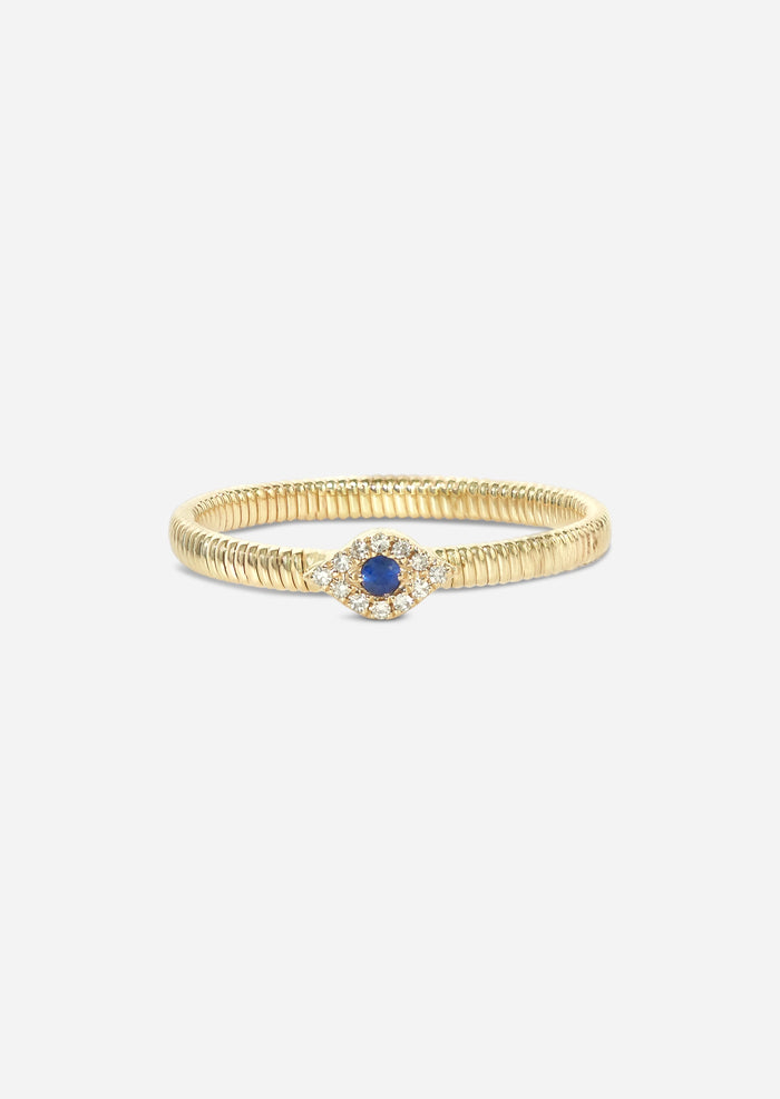 Evil Eye Omega Ring