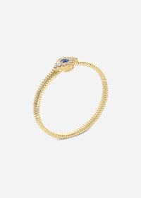Evil Eye Omega Ring