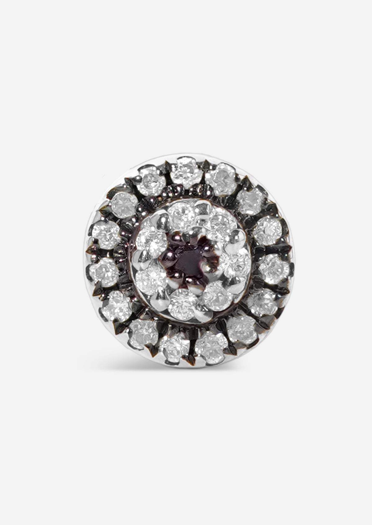 Evil Eye Protector Threaded Flat Back Earring | Single