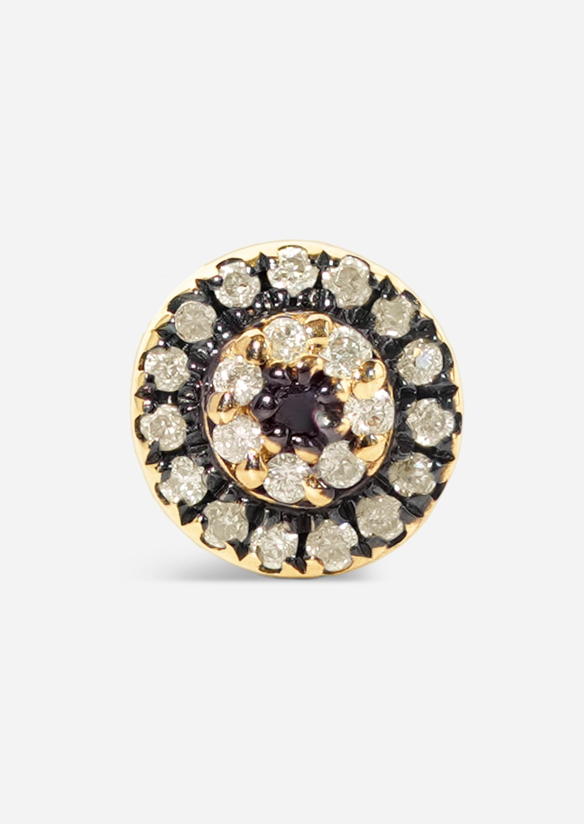 Evil Eye Protector Threaded Flat Back Earring | Single