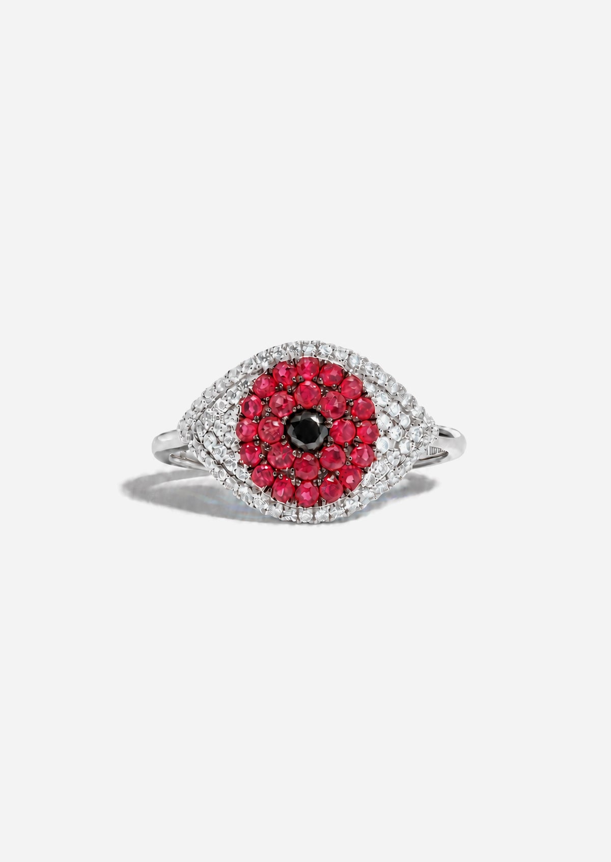 Evil Eye Protector Ring - Ruby