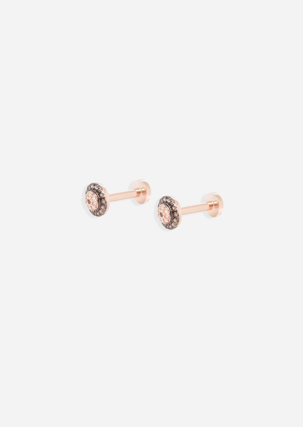 Evil Eye Protector Threaded Flat Back Earring | Single