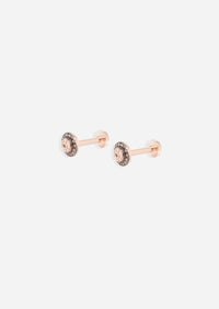 Evil Eye Protector Threaded Flat Back Earring | Single