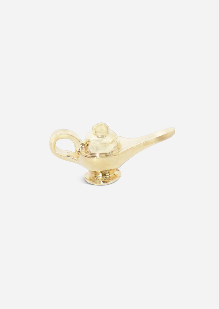 Genie Lamp Threaded Flat Back Earring