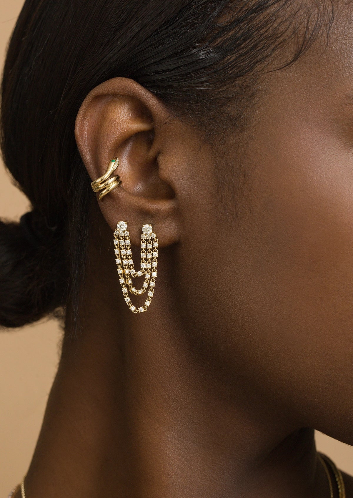 Harper Diamond Loop Earring