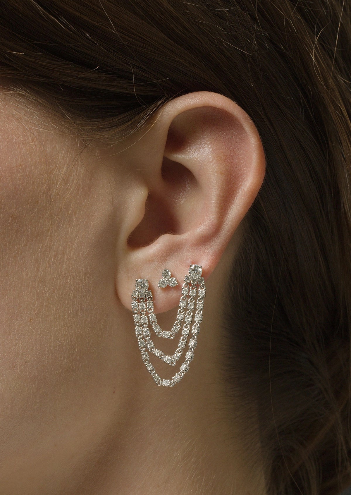 Harper Diamond Loop Earring