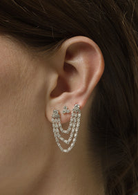 Harper Diamond Loop Earring