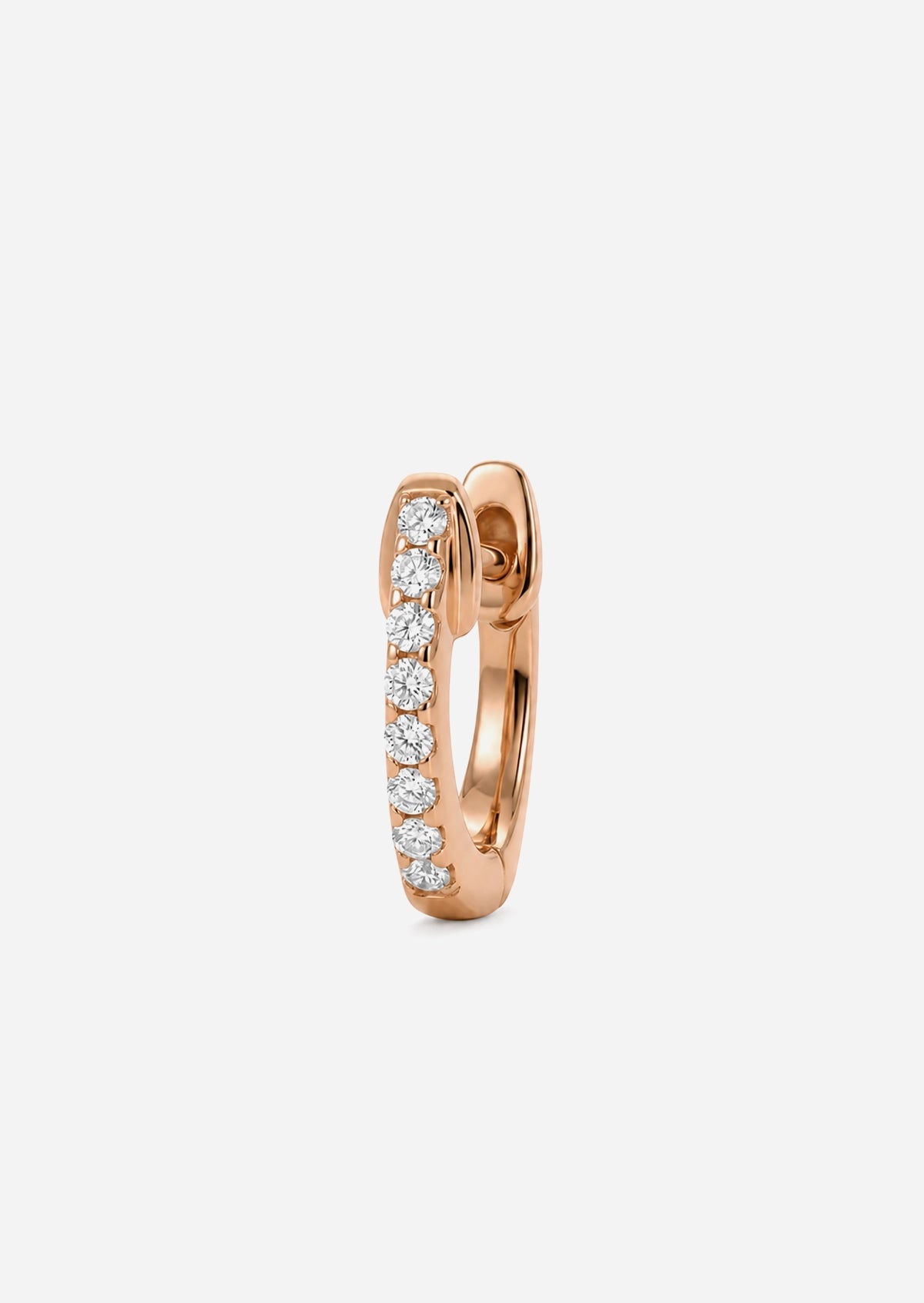 Large Diamond Huggie Hoop