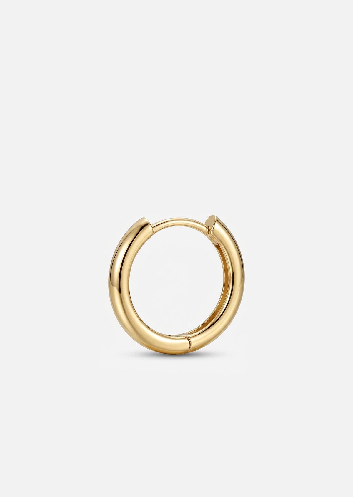 Large Gold Lock Hoop
