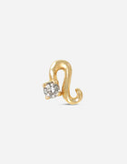 Leo Threaded Flat Back Earring
