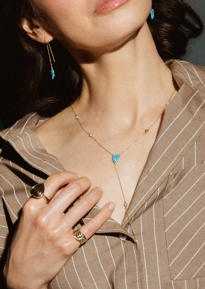 Ma'at Feather Drop Earrings