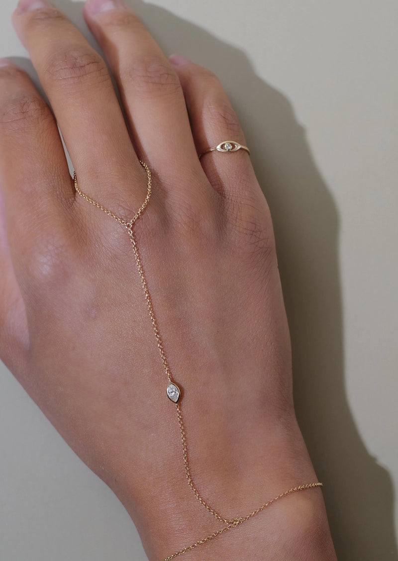 Marquise Diamond Hand Chain