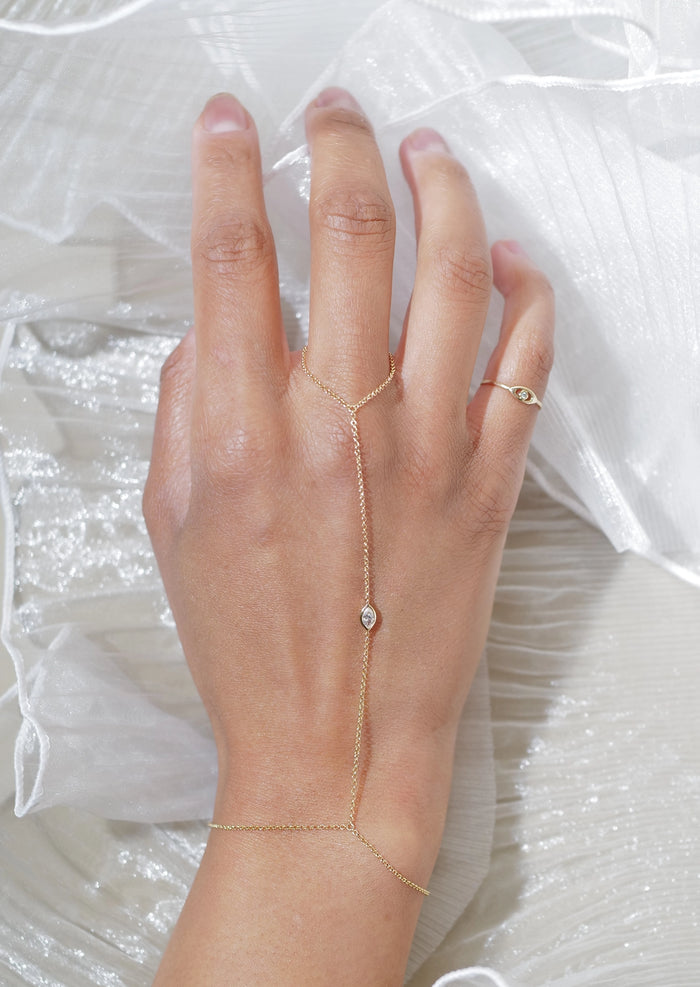 Marquise Diamond Hand Chain