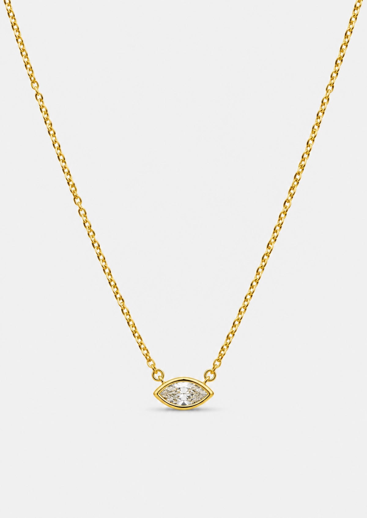 6mm Marquise Diamond Necklace