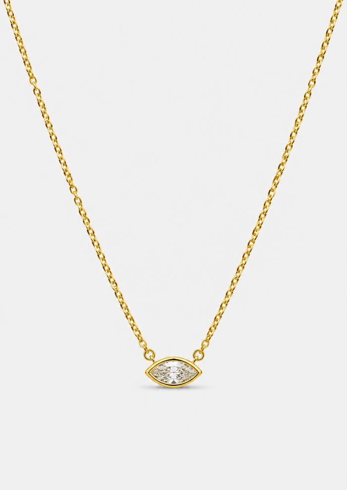 6mm Marquise Diamond Necklace